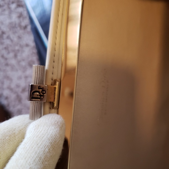 Vintage Dior clutch, brocade gold hardware - Picture 4 of 8